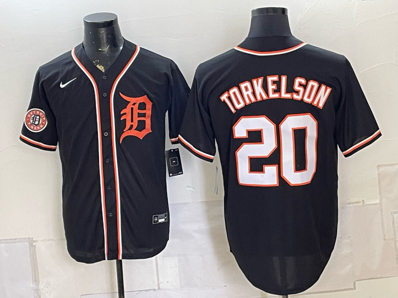 Men Detroit Tigers #20 Torkelson black Nike 2026 MLB Jersey 0825003->detroit tigers->MLB Jersey
